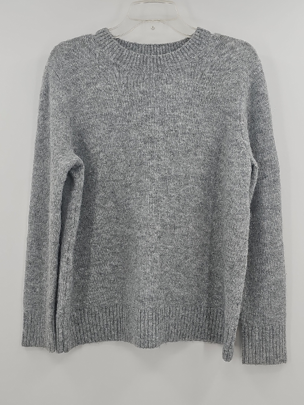 Ann Taylor Gray Silver Sparkle Sweater Size Large